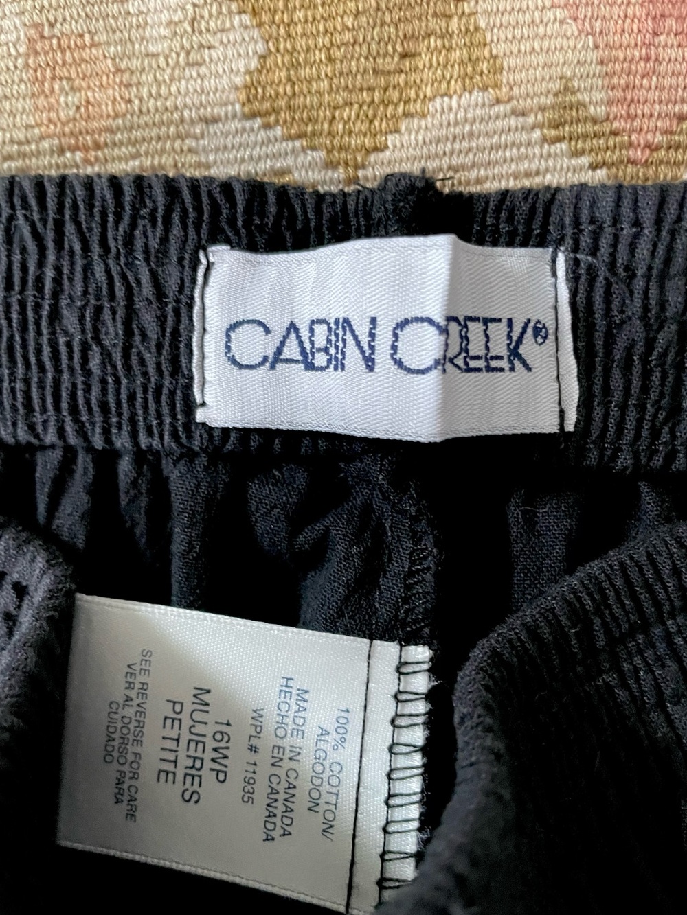 Cabin Creek black Elastic-Waist Relaxed Chinos - Picture 2 of 8